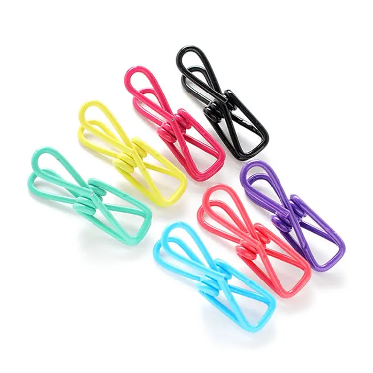 10 PCS Multipurpose Home Decor Clothe Photo Hanging Peg Clamps Random Color Delivery Hanging Peg Clamps - Hanging Peg