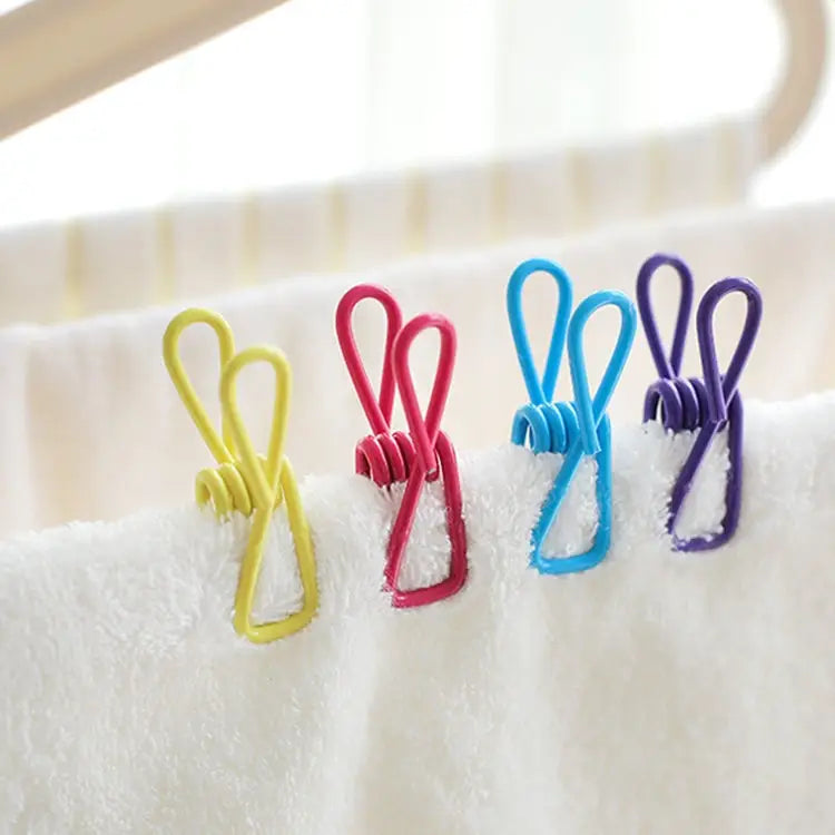 10 PCS Multipurpose Home Decor Clothe Photo Hanging Peg Clamps Random Color Delivery Hanging Peg Clamps - Hanging Peg