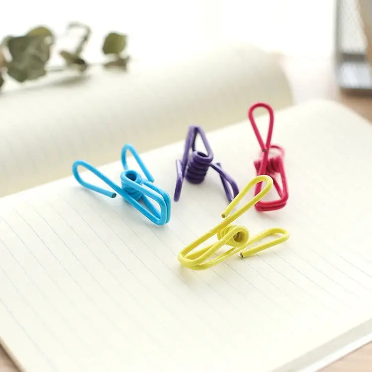 10 PCS Multipurpose Home Decor Clothe Photo Hanging Peg Clamps Random Color Delivery Hanging Peg Clamps - Hanging Peg