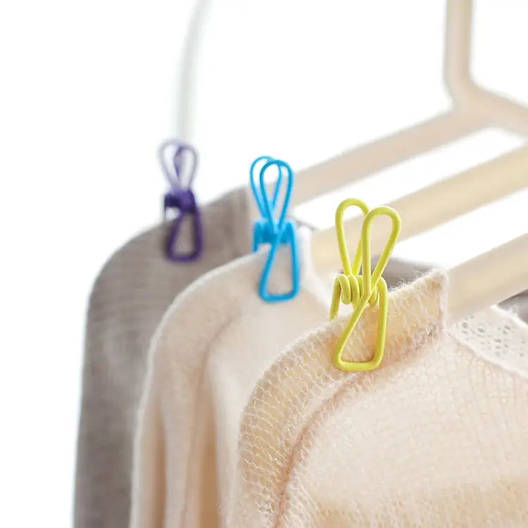 10 PCS Multipurpose Home Decor Clothe Photo Hanging Peg Clamps Random Color Delivery Hanging Peg Clamps - Hanging Peg