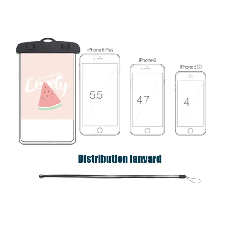 10 PCS Outdoor Diving Swimming Creative Cartoon Touch Screen Transparent PVC Mobile Phone Waterproof Bag Color Random