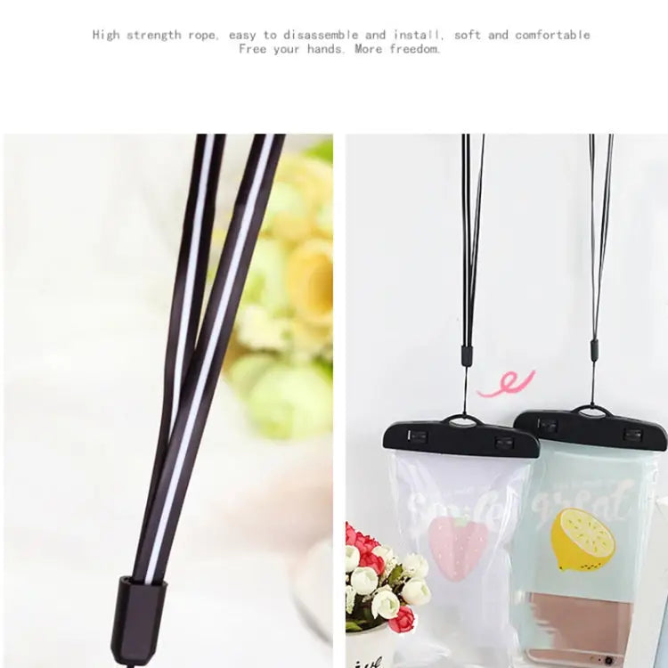 10 PCS Outdoor Diving Swimming Creative Cartoon Touch Screen Transparent PVC Mobile Phone Waterproof Bag Color Random