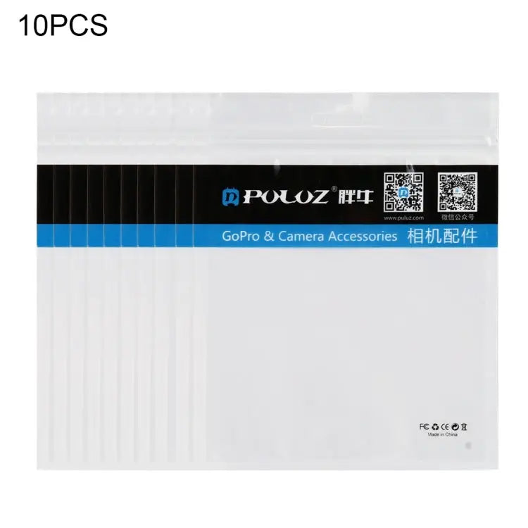 10 PCS PULUZ 16cm x 13cm Hang Hole Clear Front White Pearl Jewelry Zip Lock Packaging Bag(Size: M) Size: M - Size: M