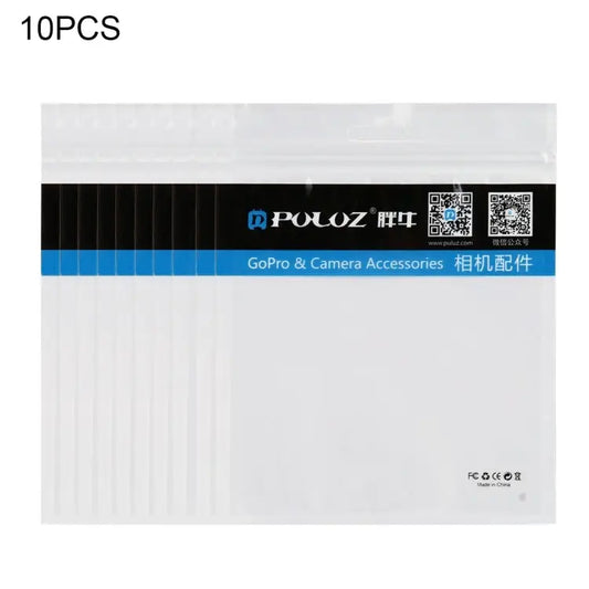 10 PCS PULUZ 16cm x 13cm Hang Hole Clear Front White Pearl Jewelry Zip Lock Packaging Bag(Size: M) Size: M - Size: M