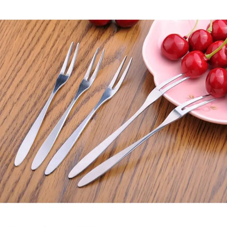 10 PCS Stainless Steel Fruit Fork Creative Environmental Small Fruit Prong 10 PCS Fruit Fork - 10 PCS Fruit Fork
