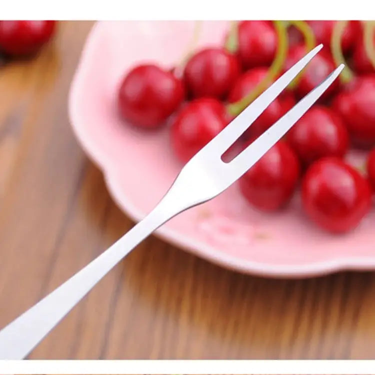10 PCS Stainless Steel Fruit Fork Creative Environmental Small Fruit Prong 10 PCS Fruit Fork - 10 PCS Fruit Fork
