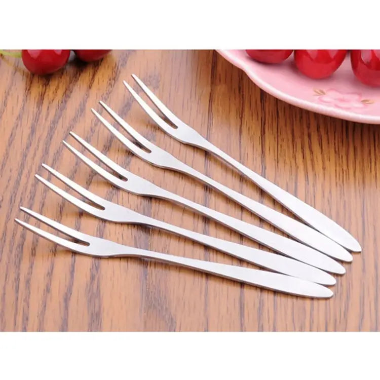10 PCS Stainless Steel Fruit Fork Creative Environmental Small Fruit Prong 10 PCS Fruit Fork - 10 PCS Fruit Fork