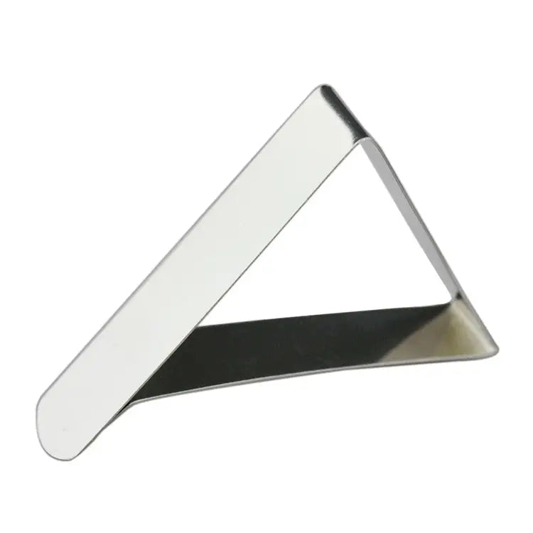 10 PCS Stainless Steel Tablecloth Clip Adjustable Triangle Clamp Holder 10 PCS - 10 PCS