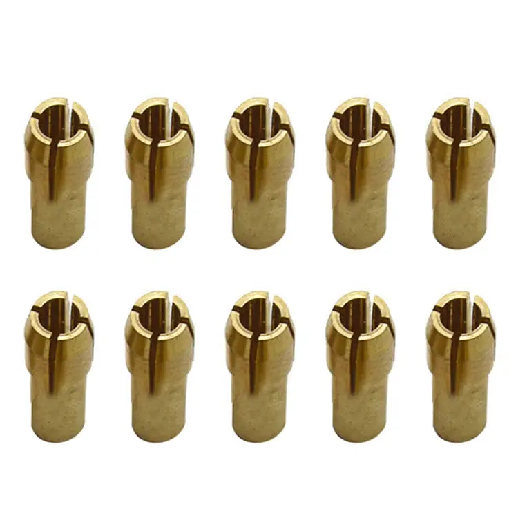 10 PCS Three-claw Copper Clamp Nut for Electric Mill Fittings，Bore diameter: 3.2mm - Bore diameter: 3.2mm