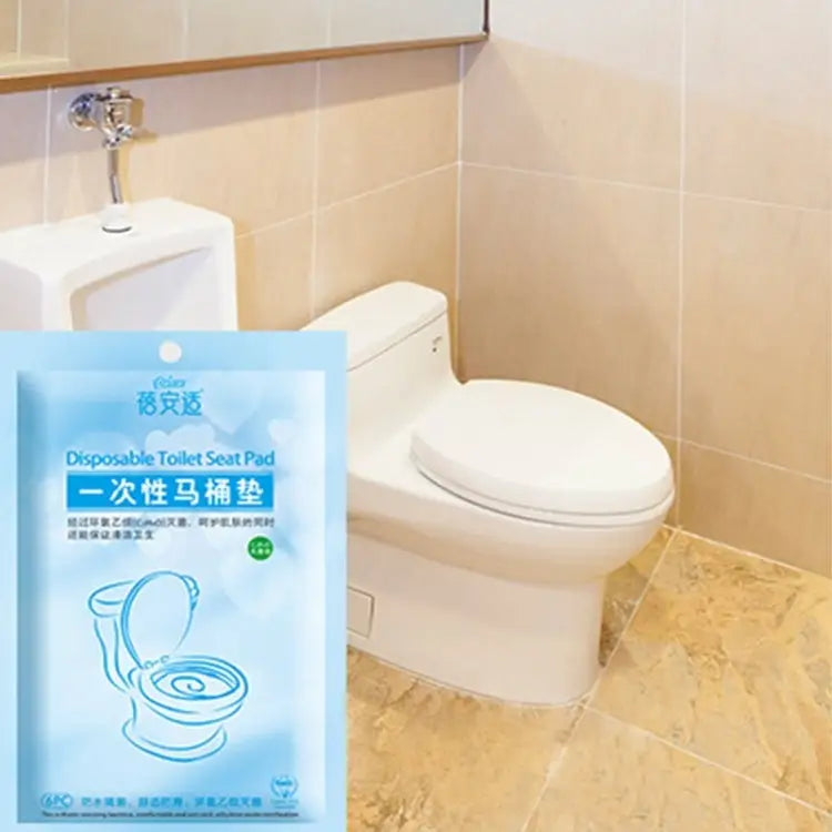 10 PCS Waterproof Anti-bacterium Travel Disposable Toilet Seat Cover Mat Toilet Paper Pad Anti-bacterium Toilet Seat