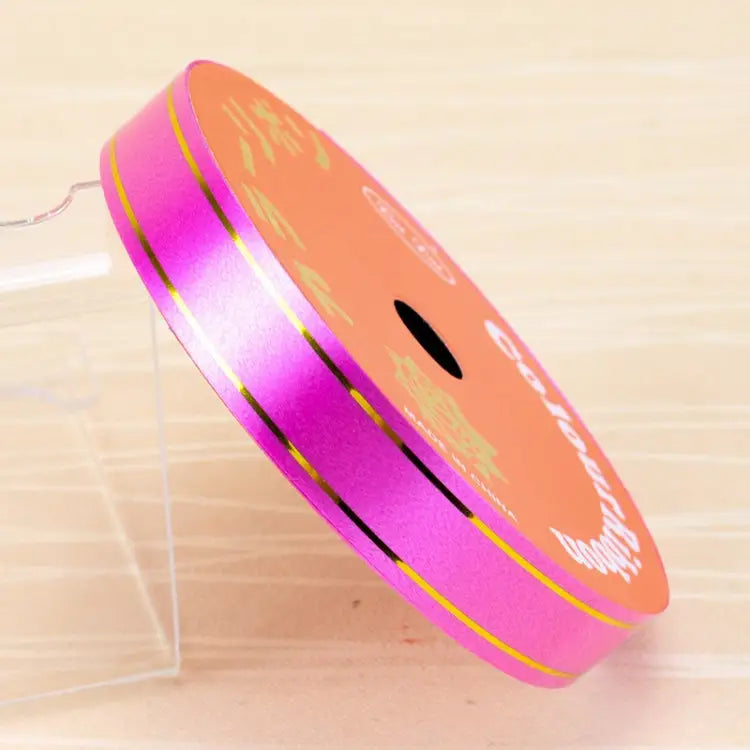 10 Volumes Plastic Ribbon Gift Bouquet Ribbons Bowknot Flowers Packaging Ribands Size: 8m x 1.6cm Random Color Delivery