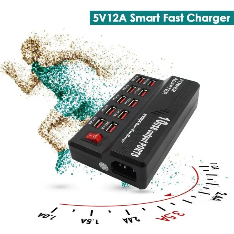 100-240V USB Interface Smart Fast Charge Digital Electronic Charger Multifunctional Charger US Plug