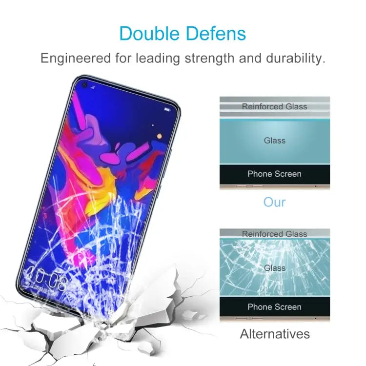100 PCS 0.26mm 9H 2.5D Explosion-proof Tempered Glass Film for Huawei Honor View 20 Huawei Honor View 20 - Huawei Honor