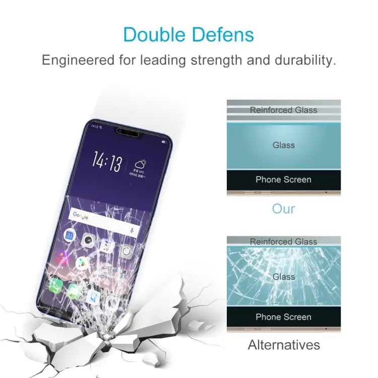 100 PCS 0.26mm 9H 2.5D Tempered Glass Film for OPPO AX5 For OPPO AX5 (100 PCS) - For OPPO AX5 (100 PCS)