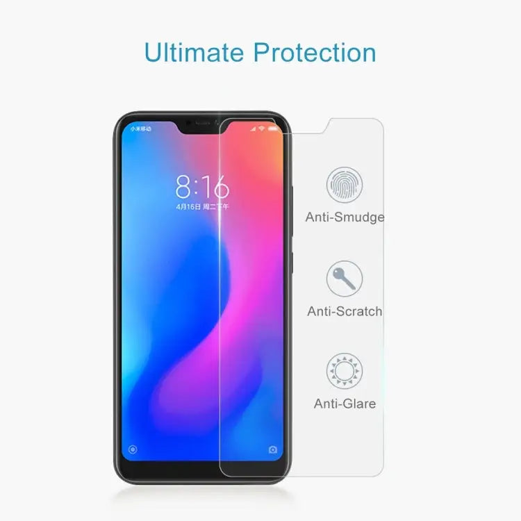 100 PCS 0.26mm 9H Surface Hardness 2.5D Curved Edge Tempered Glass Film for Xiaomi Redmi Note 6 - For Redmi Note 6