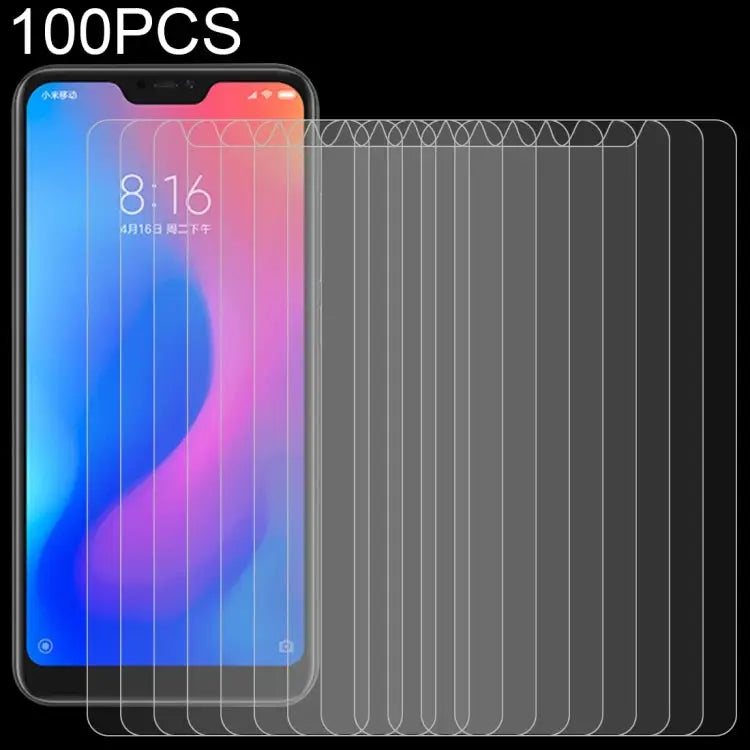 100 PCS 0.26mm 9H Surface Hardness 2.5D Curved Edge Tempered Glass Film for Xiaomi Redmi Note 6 - For Redmi Note 6