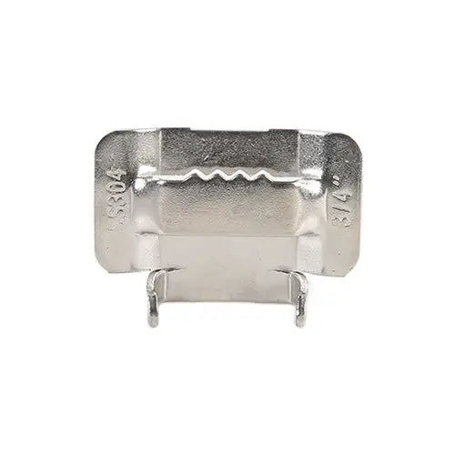 100 PCS 12.7mm 304 Stainless Steel Tie Lock Type Cable Wrapped Bundle Buckle 12.7mm - 12.7mm