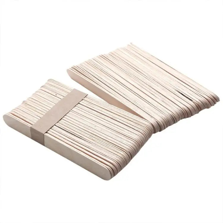 100 PCS 15cm Wooden Spatulas Wipe Wax Tools Ice-cream Bar Sticks - Wipe Wax Tools