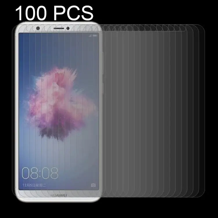 100 PCS for Huawei P smart / Enjoy 7S 0.26mm 9H Surface Hardness 2.5D Curved Tempered Glass Screen Protector Film For P