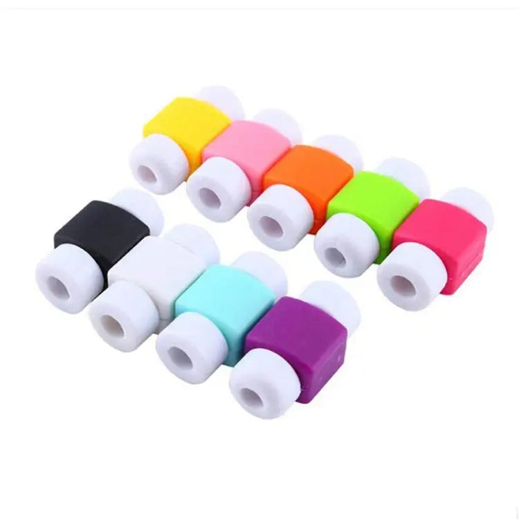 100 PCS Headphone Wire Data Cable Protection Cover Winder Cord Wrap Organizer Random Color Delivery 100 PCS Organizer