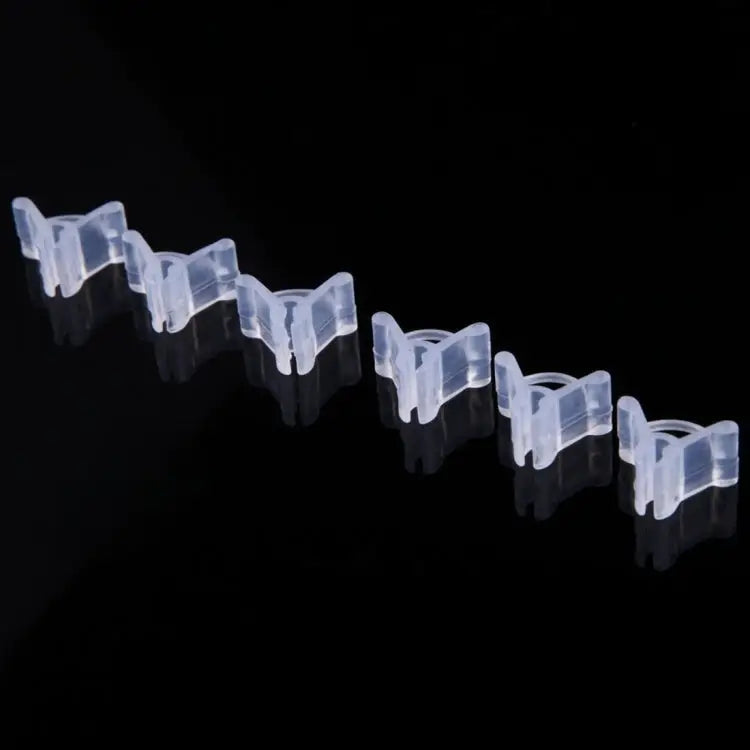 100 PCS Plant Grafting Gardening Plastic Grafting Folder Grafting Clip Transparent Gardening Plastic Grafting Clip