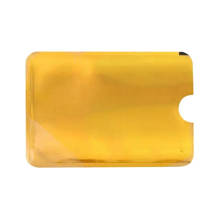 100pcs Aluminum Foil RFID Blocking Credit Card ID Bank Card Case Card Holder Cover Size: 9 x 6.3cm