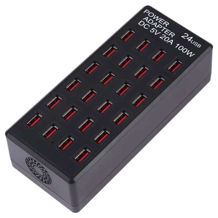 100W 24 USB Ports Fast Charger Station Smart Charger with LED Indicator AC 100-240V US Plug - 100W 24 USB Ports US Plug
