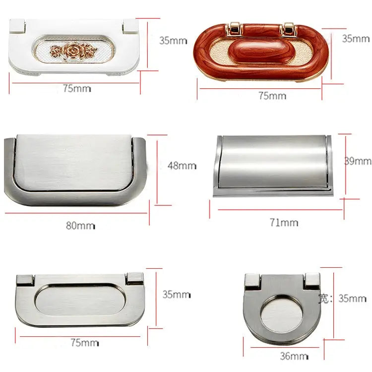 1052-32 Simple European Furniture Drawer Hidden Buckle Handle (Brushed) 1052-32 - 1052-32