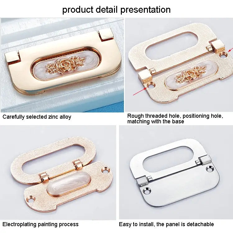 1052-32 Simple European Furniture Drawer Hidden Buckle Handle (Brushed) 1052-32 - 1052-32