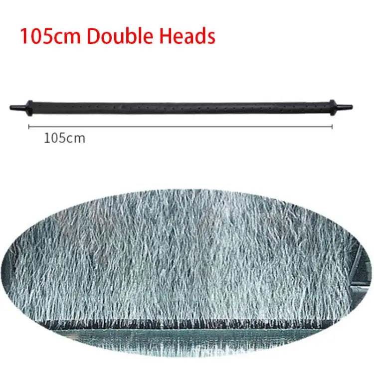 105cm Double Heads Aquarium Pump Bubble Bar Hose Aquarium Accessories Air Oxygen Strip Diffuser for Aquariums and Fish