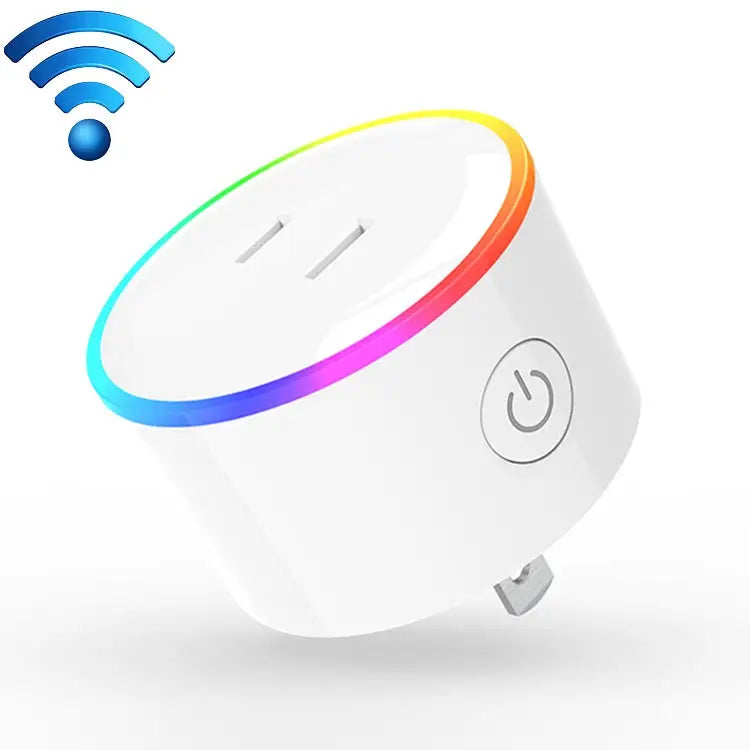 10A RGB Scene Light WiFi Remote Control Smart Socket Works with Alexa & Google Home & IFTTT AC 100-240V JP Plug XS-A18