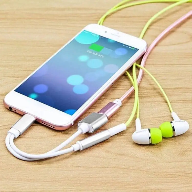 10cm 8 Pin Female & 3.5mm Audio Female to 8 Pin Male Charger Adapter Cable Support All iOS System
