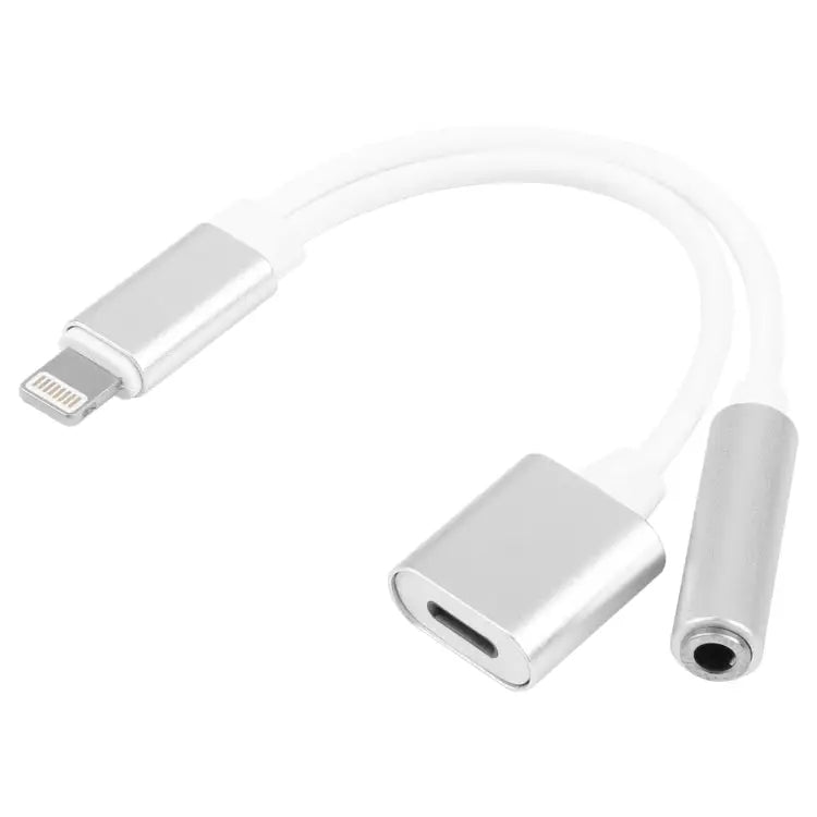 10cm 8 Pin Female & 3.5mm Audio Female to 8 Pin Male Charger Adapter Cable Support All iOS System