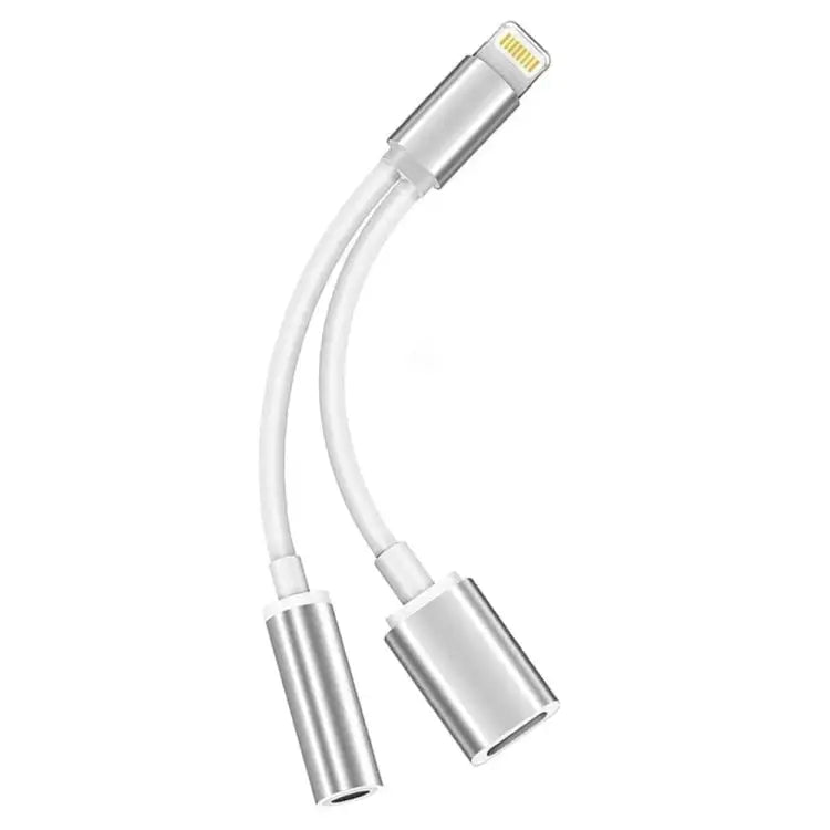 10cm 8 Pin Female & 3.5mm Audio Female to 8 Pin Male Charger Adapter Cable Support All iOS System
