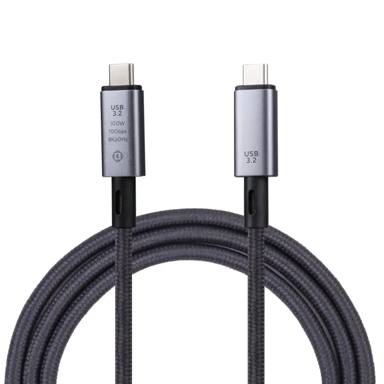 10Gbps 8K USB-C/Type-C to USB-C/Type-C Video Cable Compatible with USB 3.2 Length: 1m 10Gbps Type-C to Type-C - 10Gbps