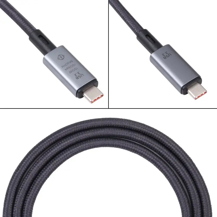 10Gbps 8K USB-C/Type-C to USB-C/Type-C Video Cable Compatible with USB 3.2 Length: 1m 10Gbps Type-C to Type-C - 10Gbps
