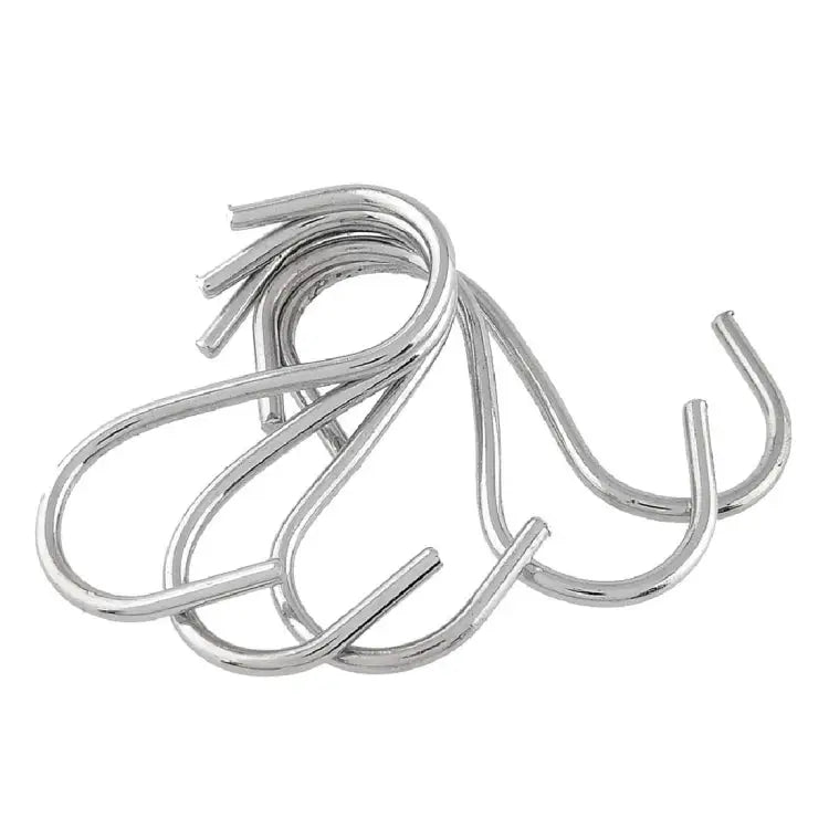 10pcs 2.5mm Multi-functional S-shaped Stainless Steel Metal Hook Length: 5.5cm 5.5cm - 5.5cm
