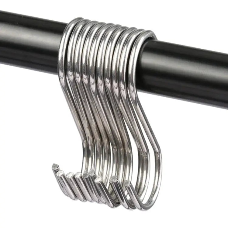 10pcs 2.5mm Multi-functional S-shaped Stainless Steel Metal Hook Length: 5.5cm 5.5cm - 5.5cm