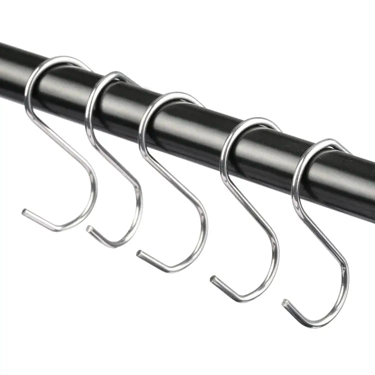 10pcs 2.5mm Multi-functional S-shaped Stainless Steel Metal Hook Length: 5.5cm 5.5cm - 5.5cm