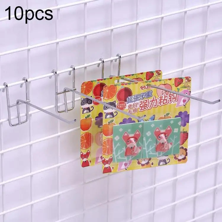 10pcs 3.5mm Supermarket Iron Grid Shelf Hook Length: 15cm 3.5mm 15cm - 3.5mm 15cm