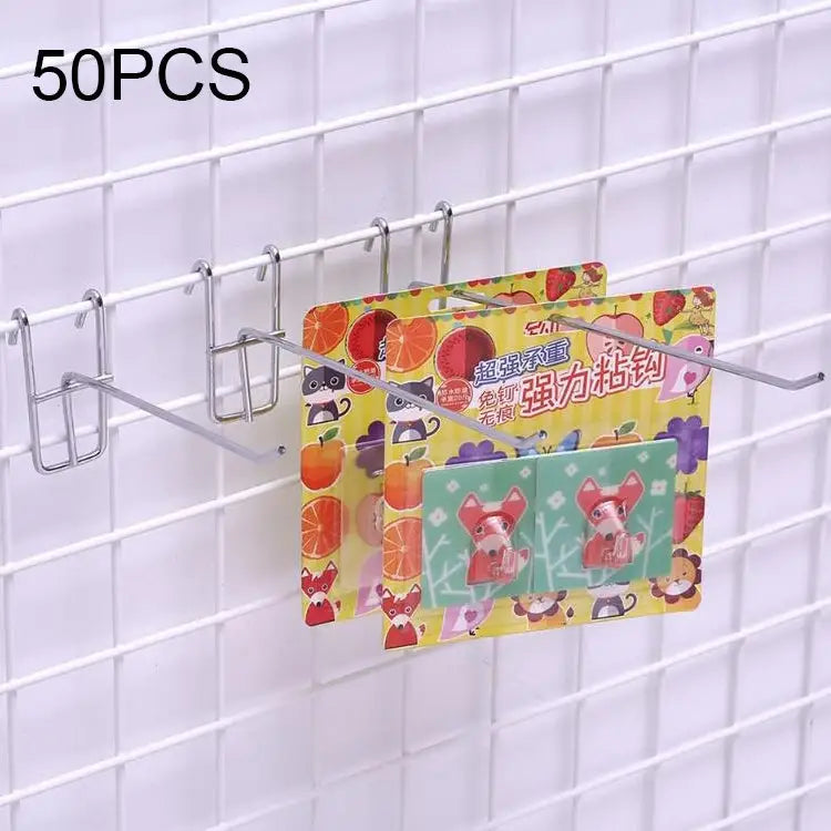 10pcs 3.5mm Supermarket Iron Grid Shelf Hook Length: 25cm 3.5mm 25cm - 3.5mm 25cm