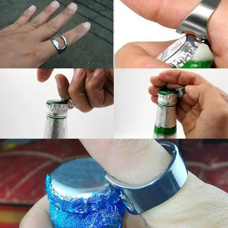 10pcs Ring Style Metal Beer Bottle & Can Opener Inner Diameter: 2.2cm 10pcs Ring Style - 10pcs Ring Style