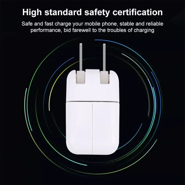 10W USB Charging Adapter with Foldable Plug US Plug - US Plug