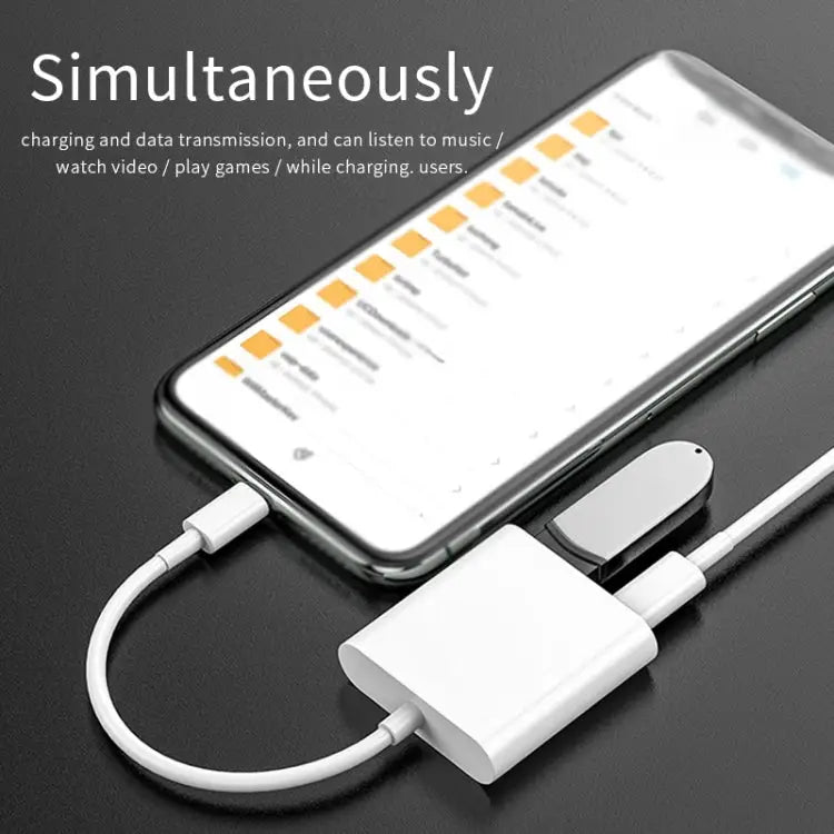 11cm 8 Pin Male to USB & 8 Pin Data Charging Cable Camera Reader Adapter Support System above iOS 9.2