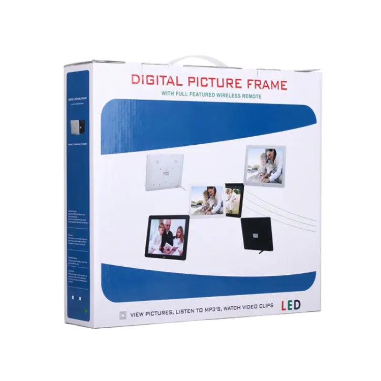 12.0 Inch LED Display Multi-media Digital Photo Frame with Holder / Music & Movie Player / Remote Control Function