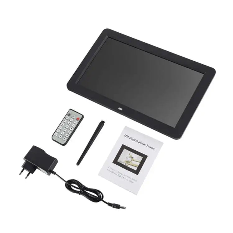 12.0 Inch LED Display Multi-media Digital Photo Frame with Holder / Music & Movie Player / Remote Control Function