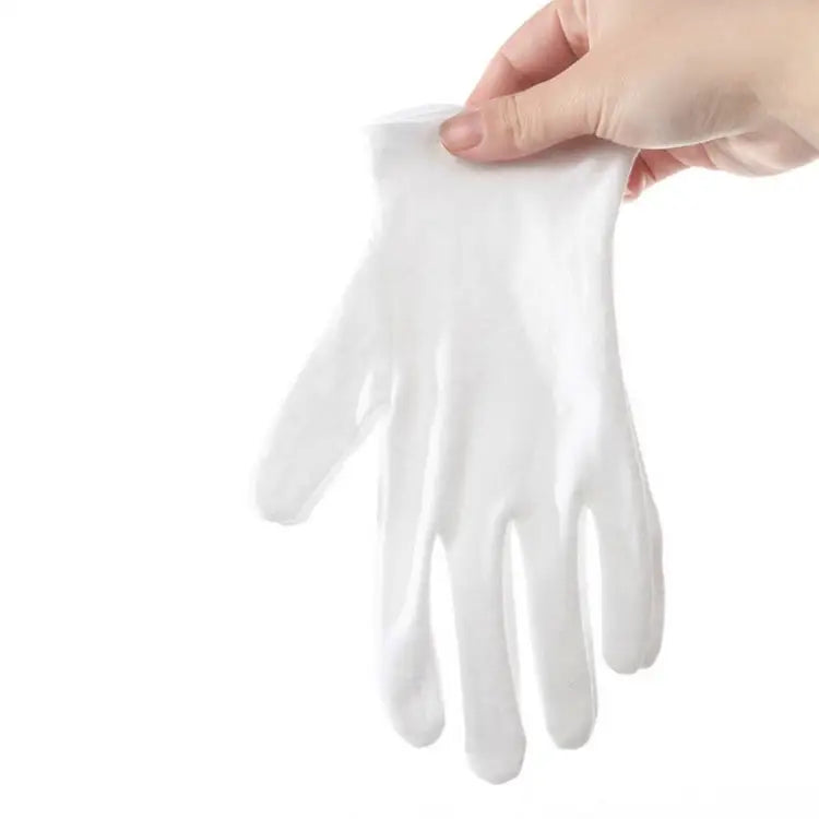 12 Pairs Pure Cotton Working Gloves Thickened， Size：Free Size Thickened， Size：Free Size - Thickened， Size：Free Size