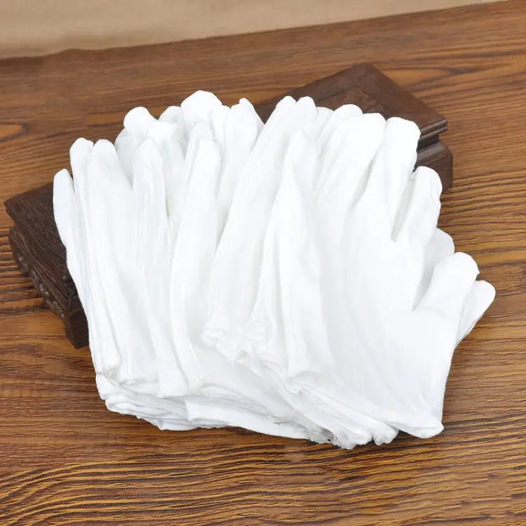 12 Pairs Pure Cotton Working Gloves，Thickened Cotton Thickened Cotton - Thickened Cotton