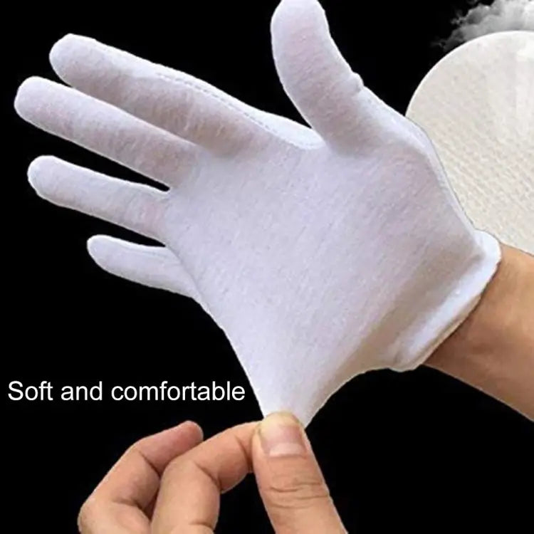 12 Pairs Pure Cotton Working Gloves，Thickened Cotton Thickened Cotton - Thickened Cotton