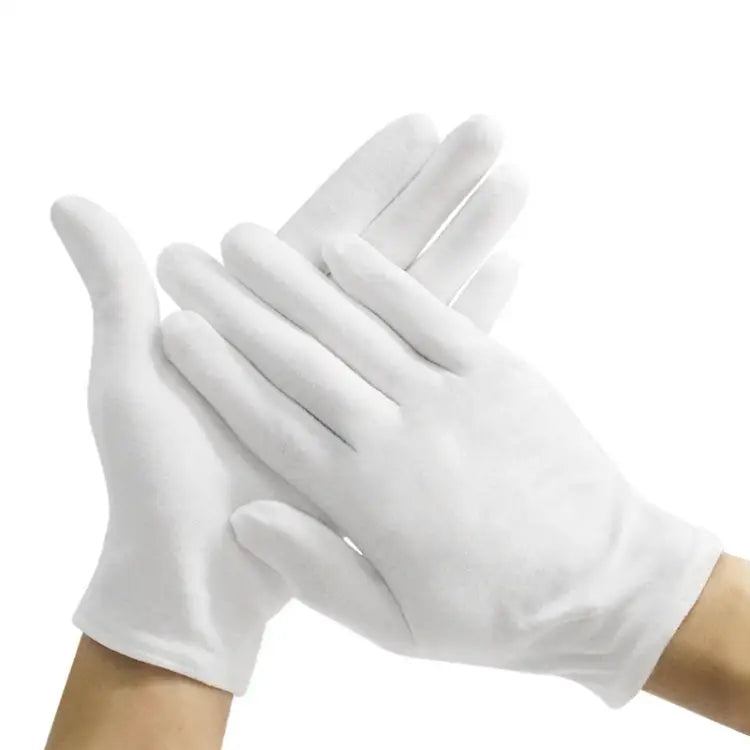 12 Pairs Pure Cotton Working Gloves，Thickened Cotton Thickened Cotton - Thickened Cotton